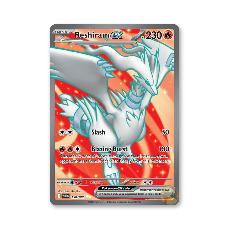 Reshiram ex - 158/086 (White Flare)
