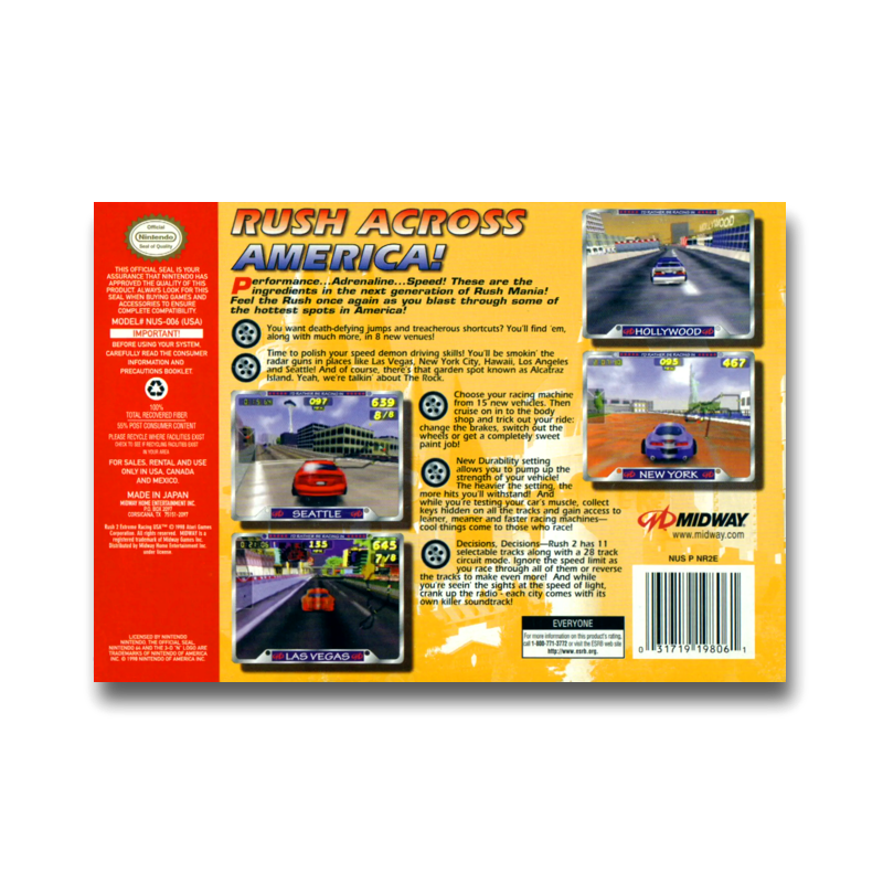 Rush 2: Extreme Racing USA (Nintendo 64)