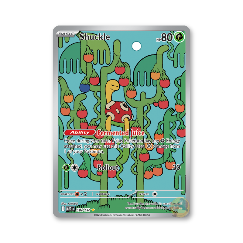 Shuckle - 136/132 (Mega Evolution Base Set)