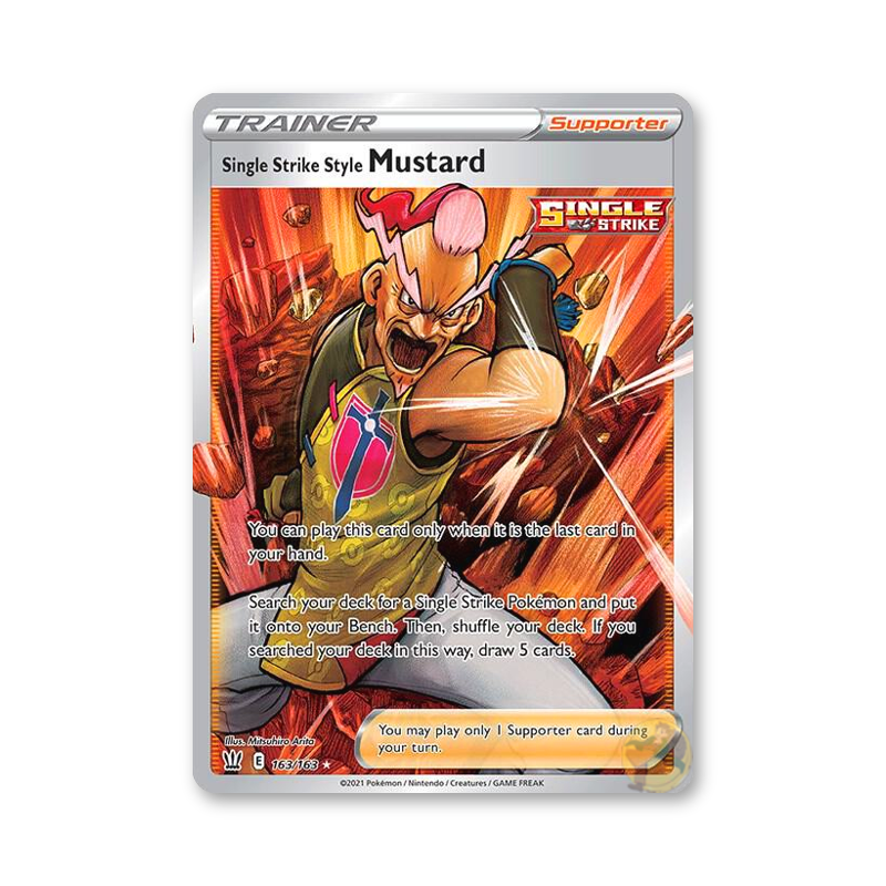 Single Strike Style Mustard (Full Art) - 163/163 (Battle Styles)
