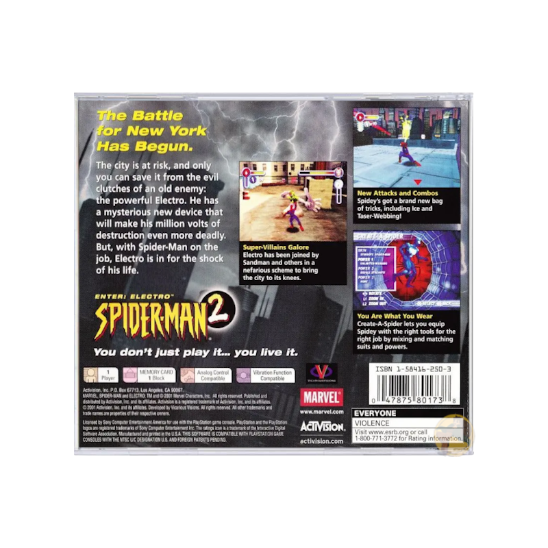 Spider-Man 2: Enter: Electro (PlayStation 1)