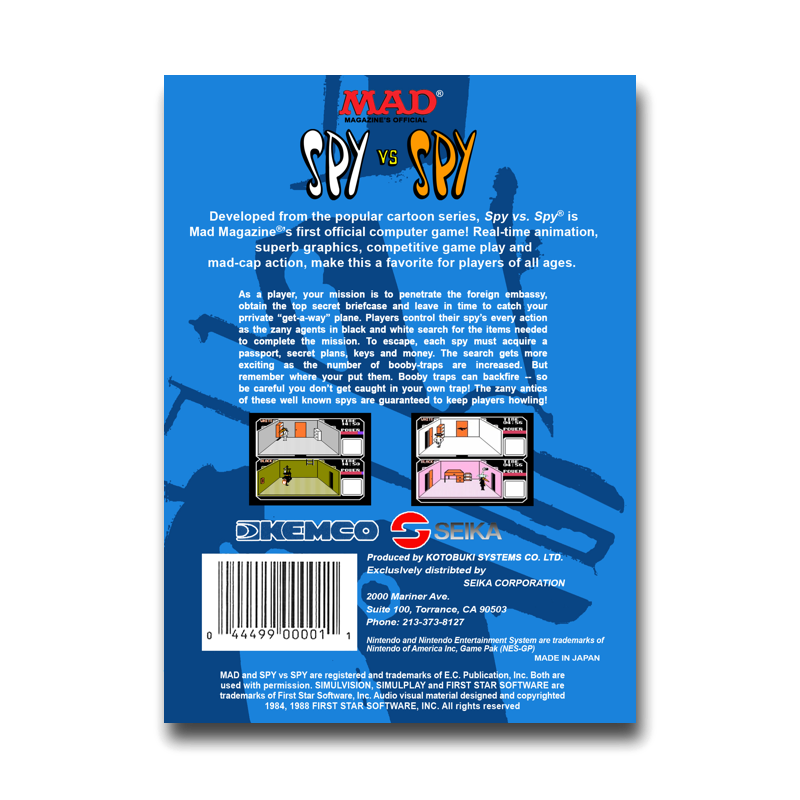 Spy Vs Spy (Nintendo NES)