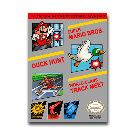 Super Mario Bros. - Duck Hunt - World Class Track Meet (Nintendo NES)