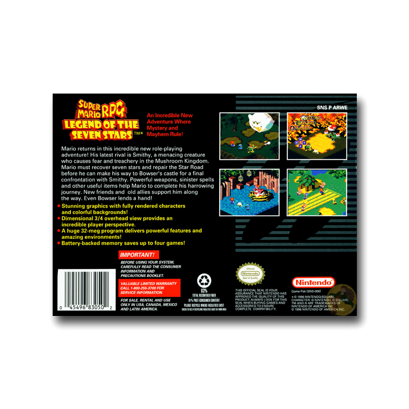 Super Mario RPG: Legend of the Seven Stars (Nintendo SNES)
