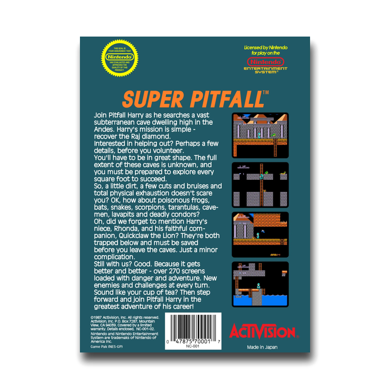 Super Pitfall (Nintendo NES)