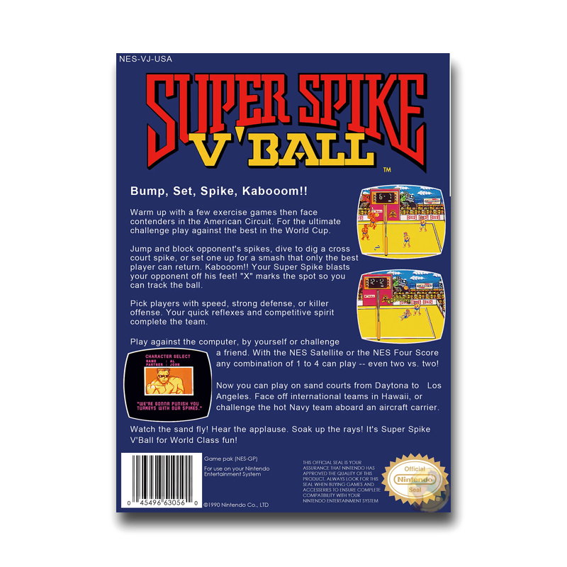 Super Spike V' Ball (Nintendo NES)