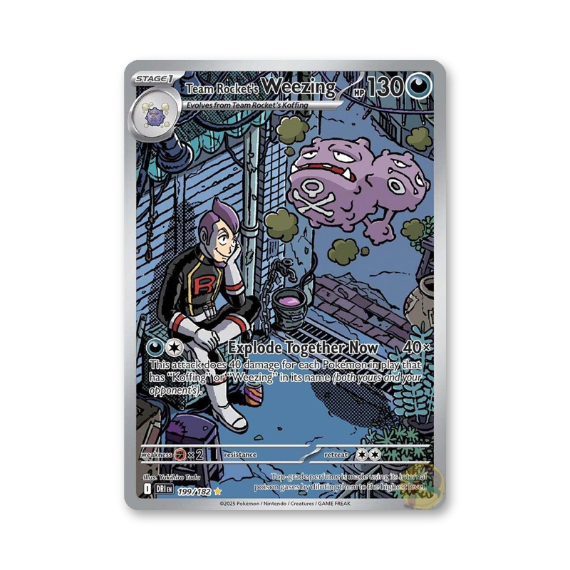 Team Rocket's Weezing - 199/182 (Destined Rivals)