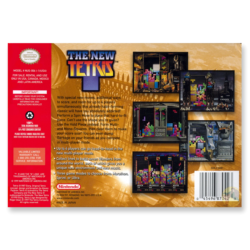 The New Tetris (Nintendo 64)