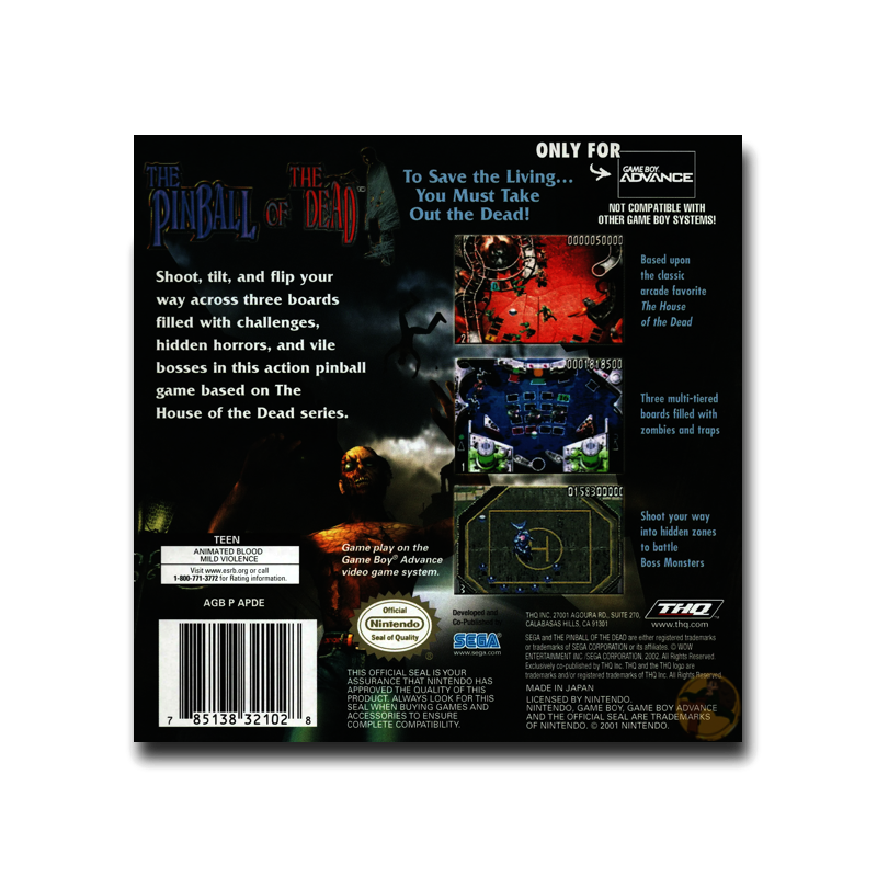 The Pinball of The Dead (Nintendo Game Boy Advance)