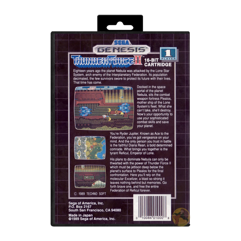 Thunder Force II (Sega Genesis)