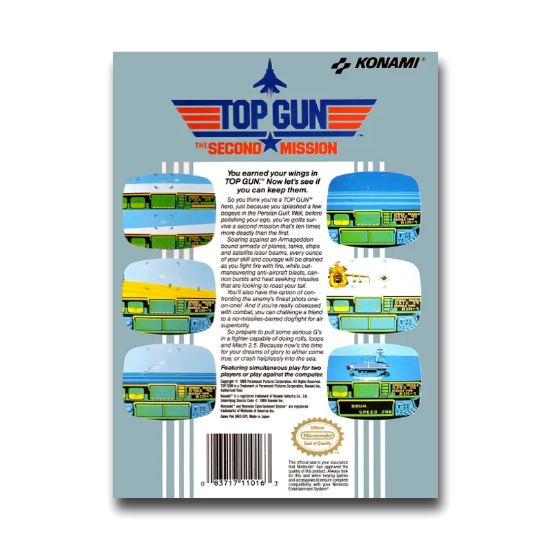 Top Gun: The Second Mission (Nintendo NES)