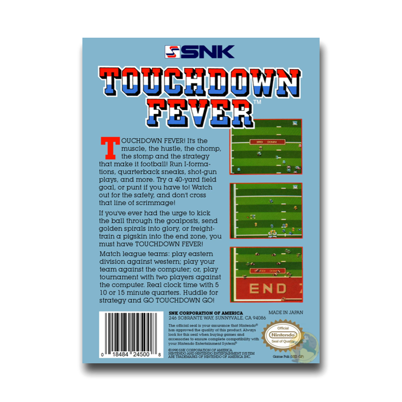 Touchdown Fever (Nintendo NES)