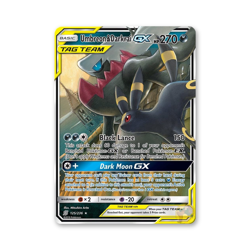 Umbreon & Darkrai GX - 125/236 (Unified Minds)