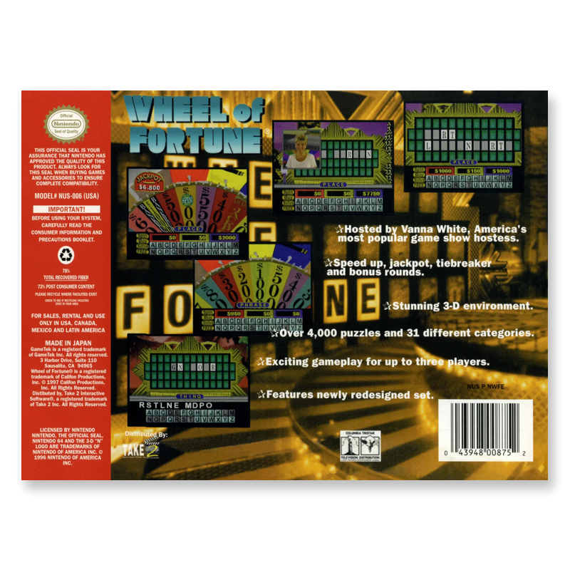 Wheel of Fortune (Nintendo 64)