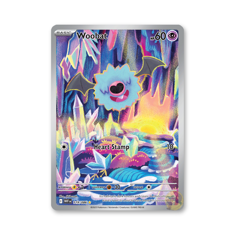 Woobat 119/086 (White Flare)