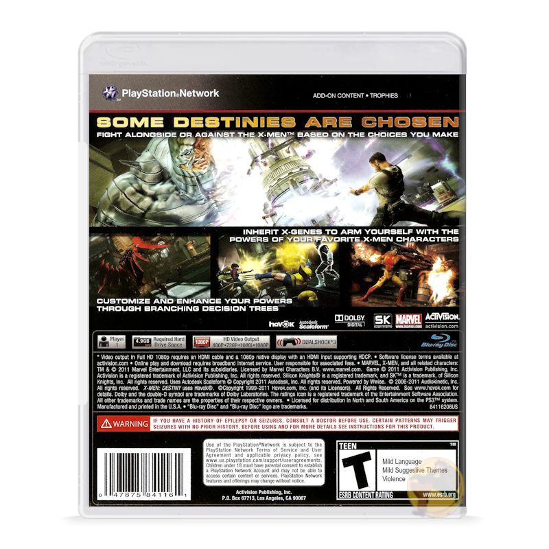 X-Men: Destiny (PlayStation 3)