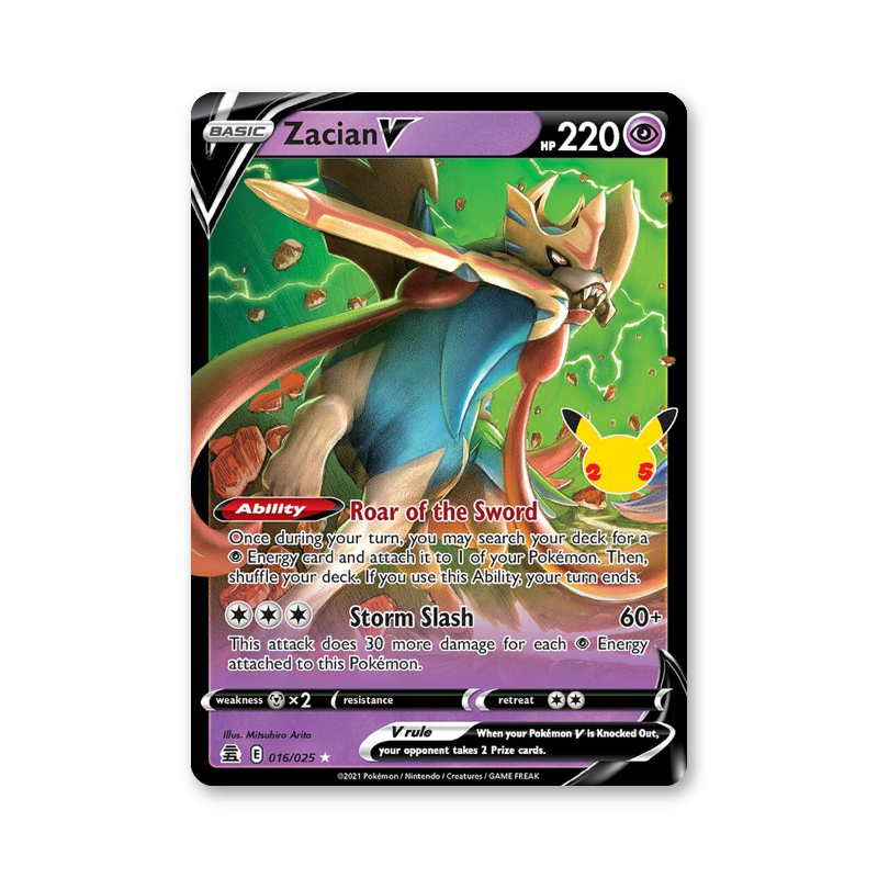Zacian V - 016/025 (Celebrations)