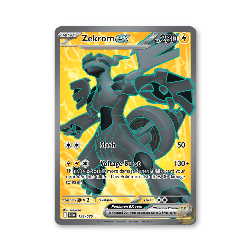 Zekrom ex 158/086 (Black Bolt)
