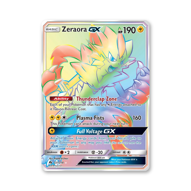 Zeraora GX (Secret) - 221/214 (Lost Thunder)