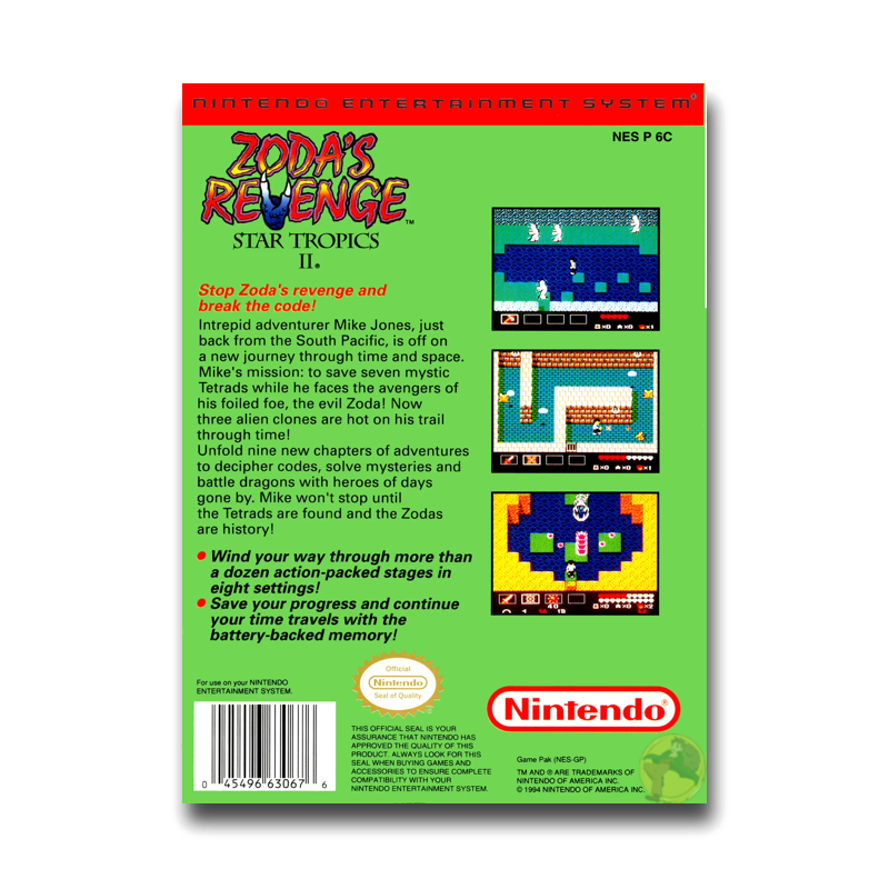 Zoda's Revenge: StarTropics II (Nintendo NES)
