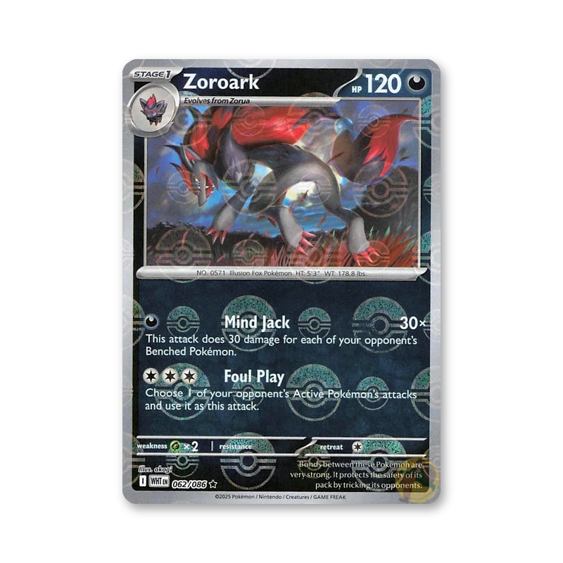 Zoroark (Poke Ball Pattern) - 062/086 (White Flare)