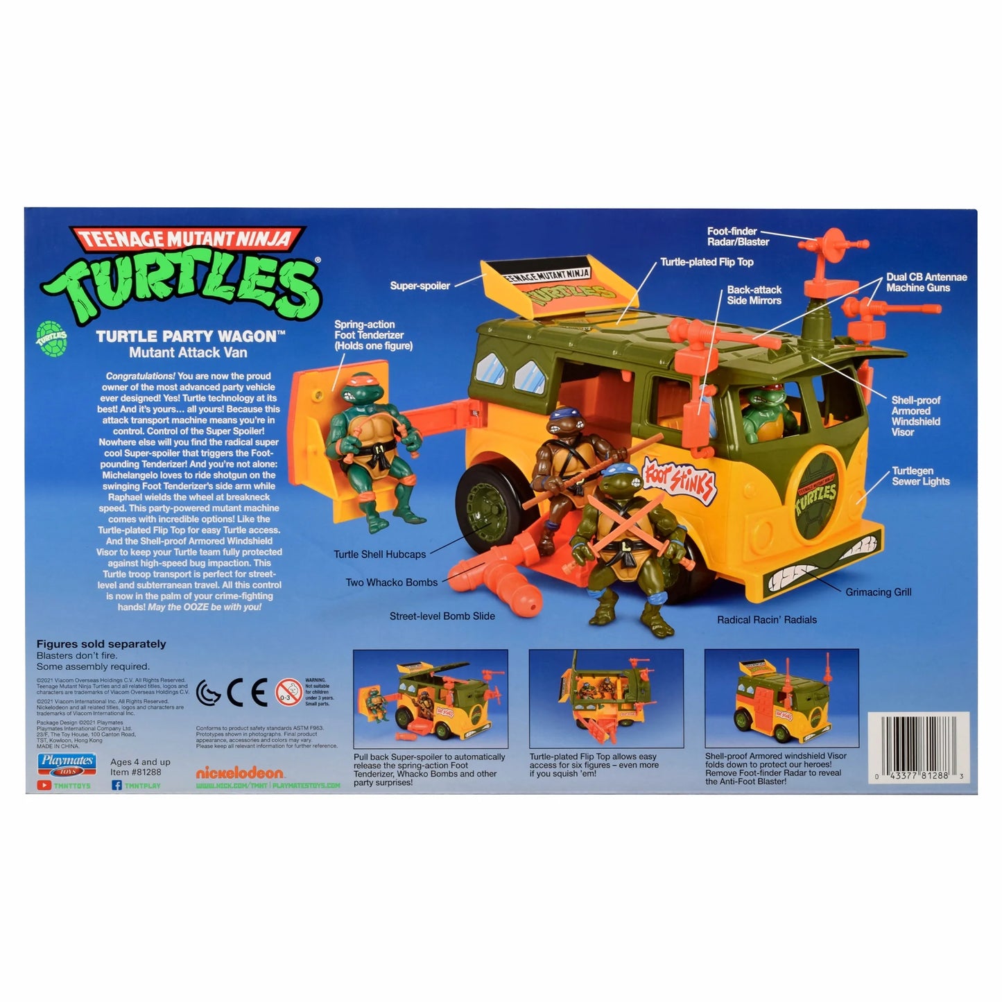 Nickelodeon Teenage Mutant Ninja Turtles - Turtle Party Wagon (Playmates)