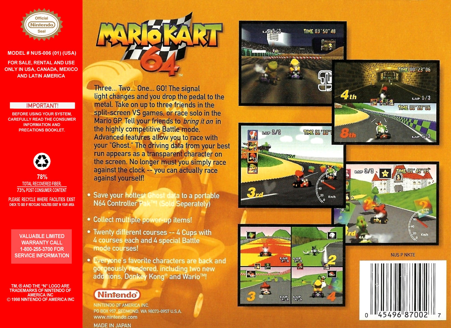 Mario Kart 64 (Nintendo 64)