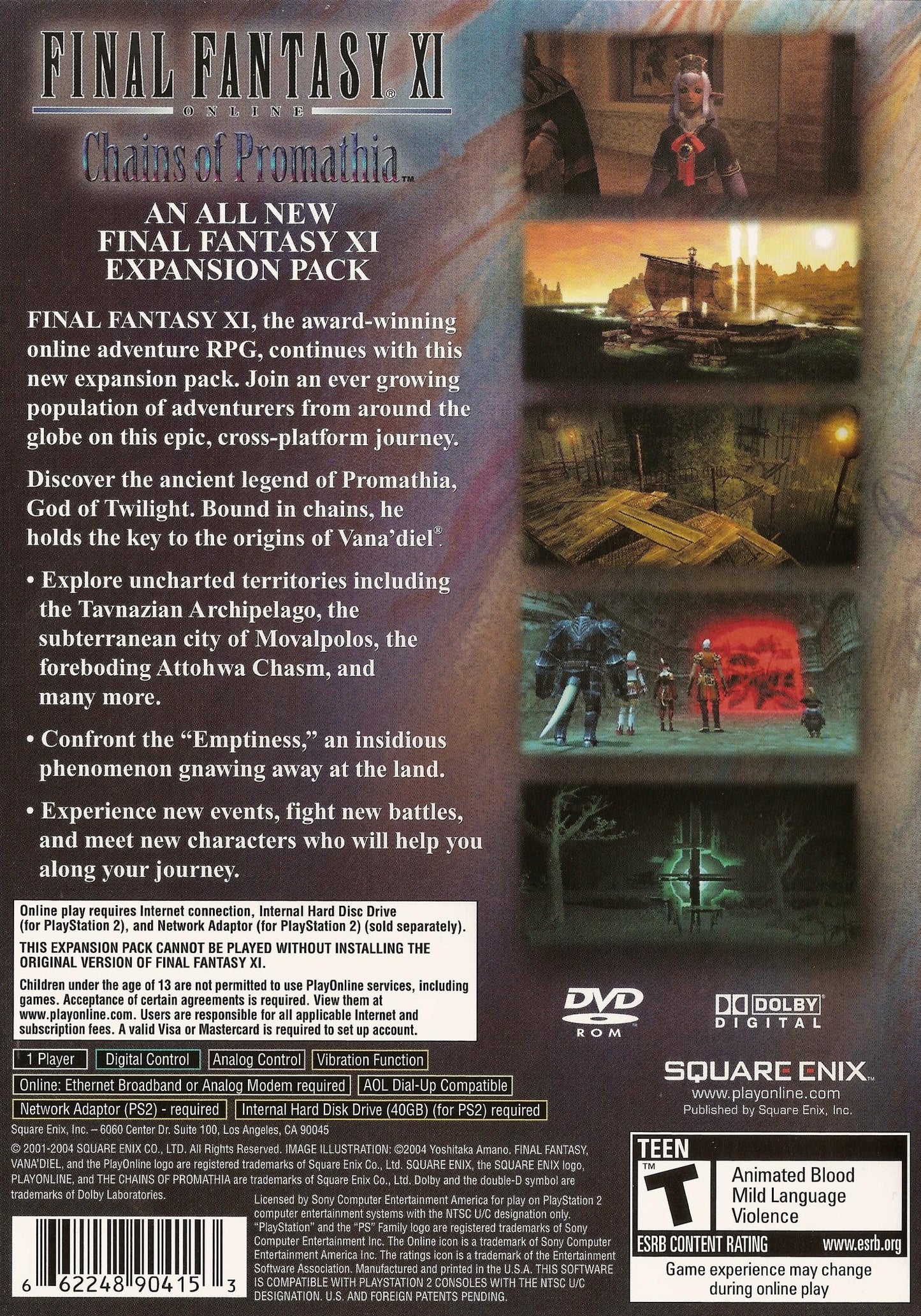 Final Fantasy XI Online: Chains of Promathia (PlayStation 2)