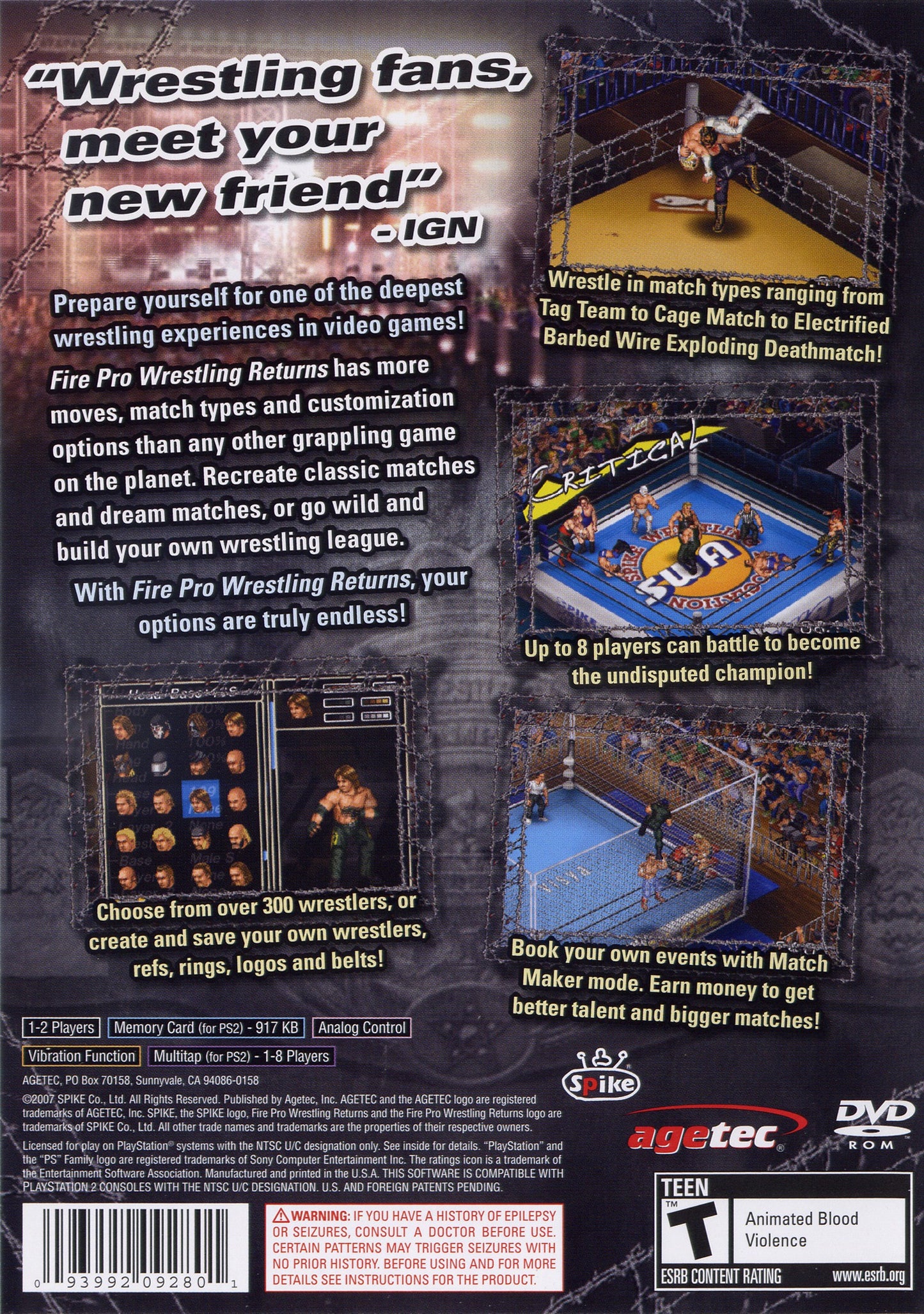 Fire Pro Wrestling Returns (PlayStation 2)