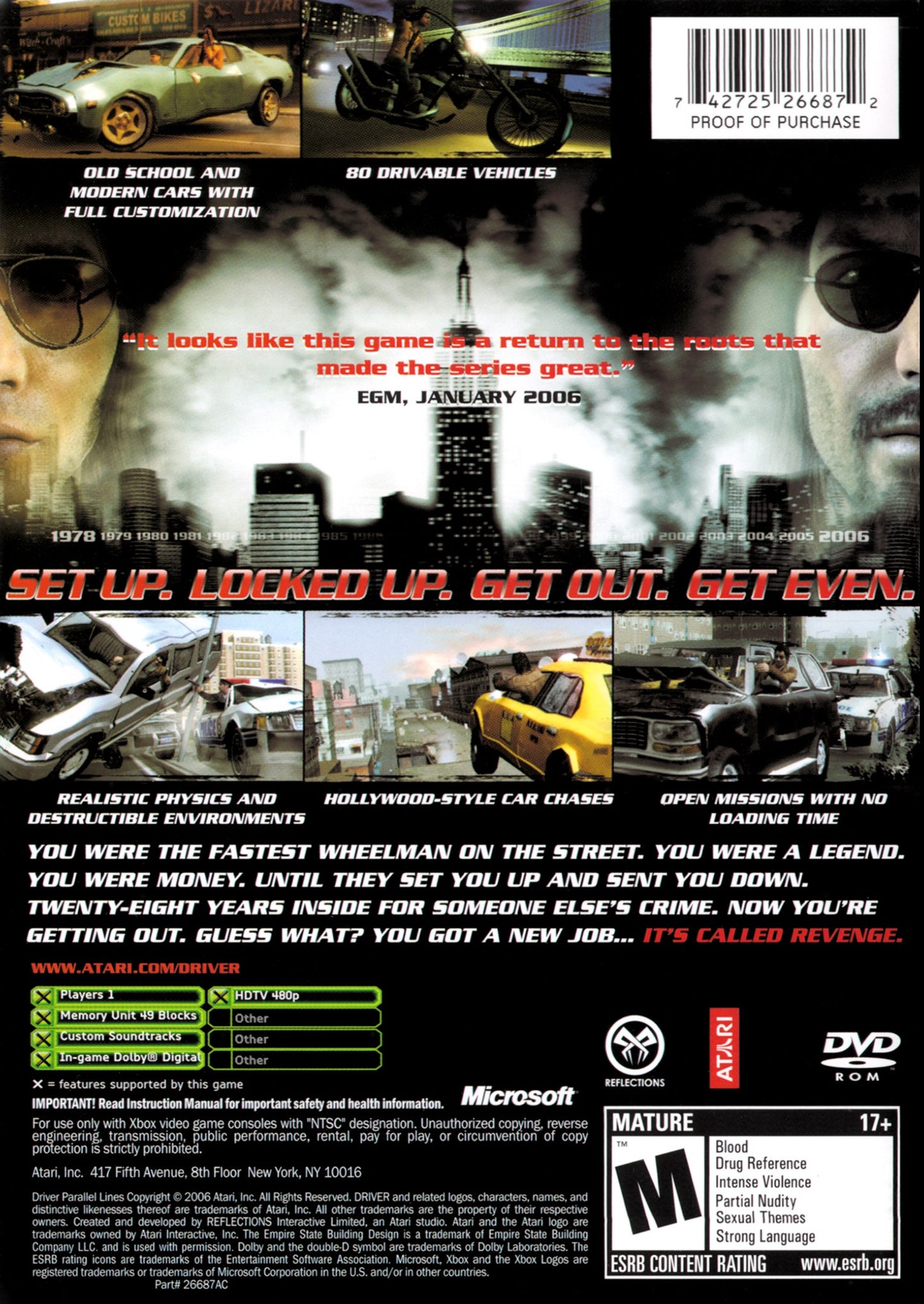 Driver: Parallel Lines (Microsoft Xbox)