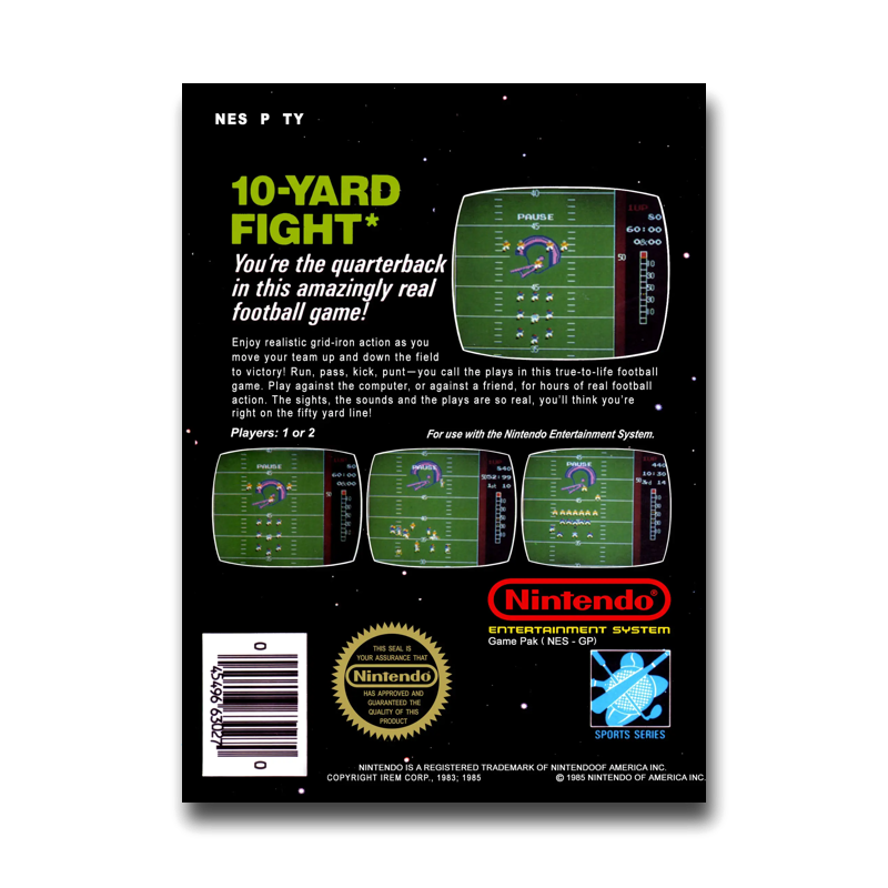 10-Yard Fight [5 Screw] (Nintendo NES)