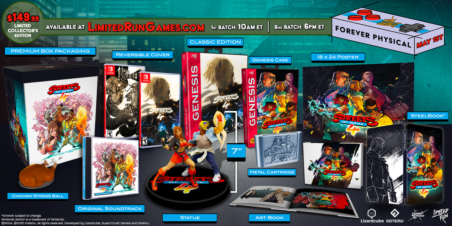 Street of Rage 4 Collectors Edition [Limited Run Games #332] (PlayStation 4)
