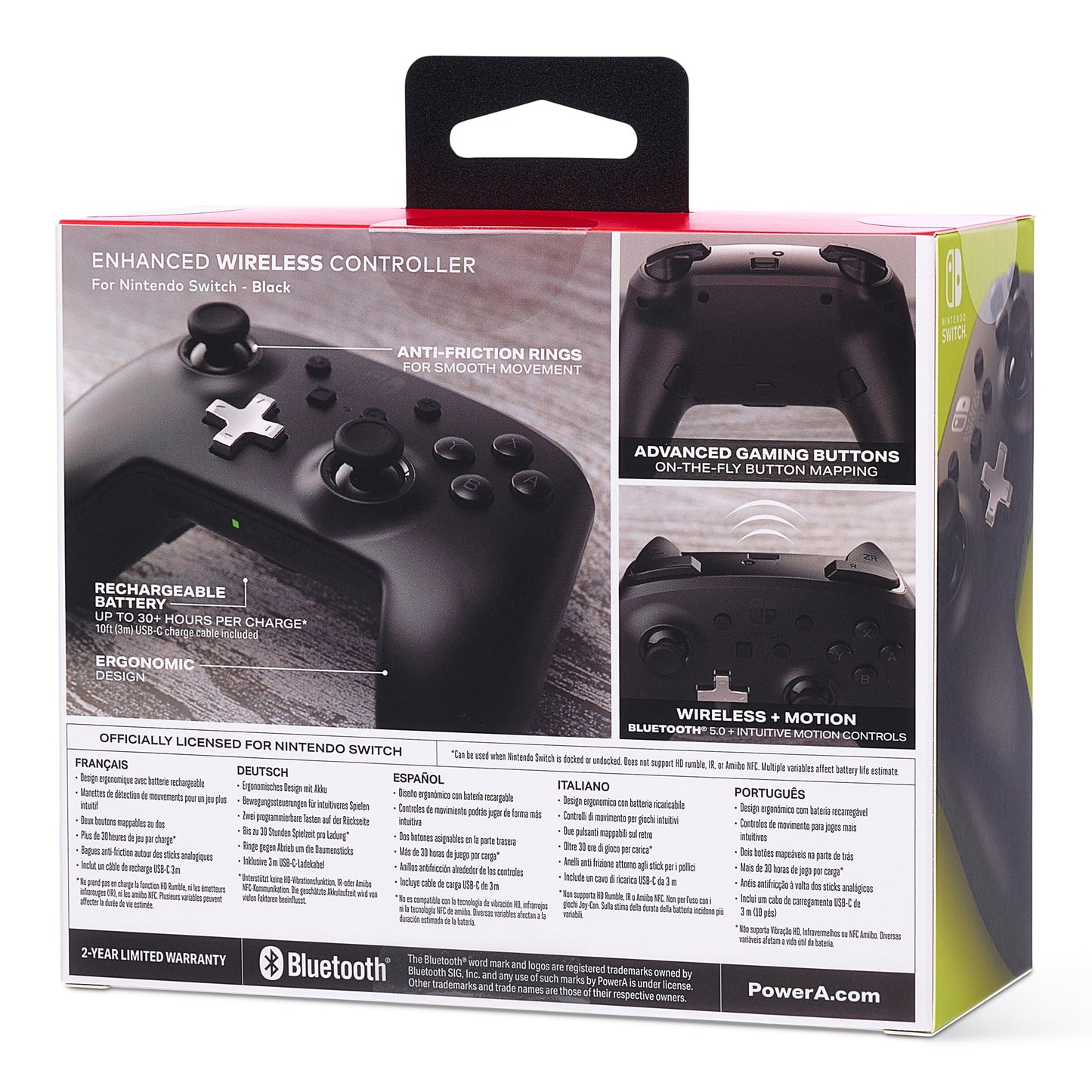Nintendo Switch PowerA Enhanced Wireless Controller - Black