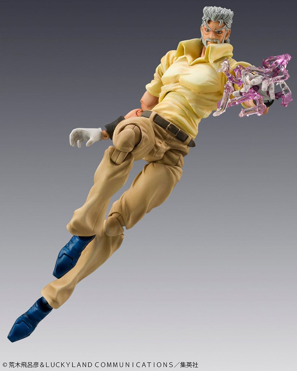 JoJo’s Bizarre Adventure: Stardust Crusaders – Joseph Joestar & Iggy Super Action Statue Figure (Medicos)