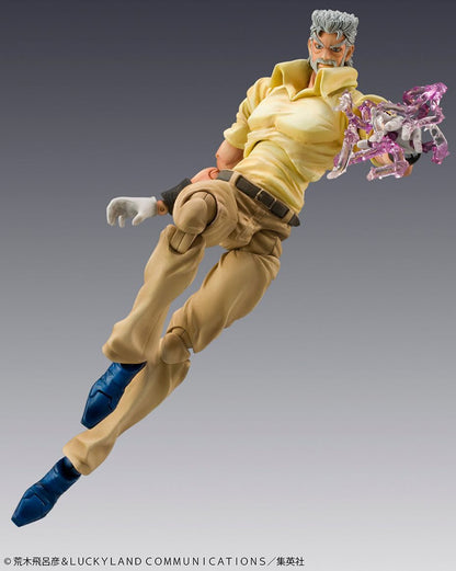 JoJo’s Bizarre Adventure: Stardust Crusaders – Joseph Joestar & Iggy Super Action Statue Figure (Medicos)