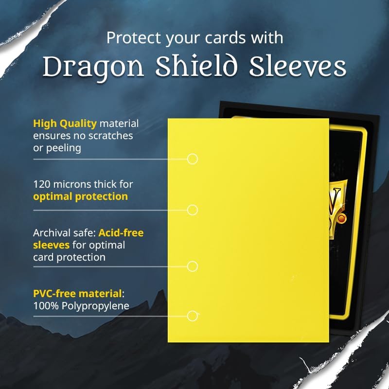 Dragon Shield Sleeves: Standard Matte - 100 CT | Compatible with Pokemon, Flesh & Blood, One Piece & Magic the Gathering