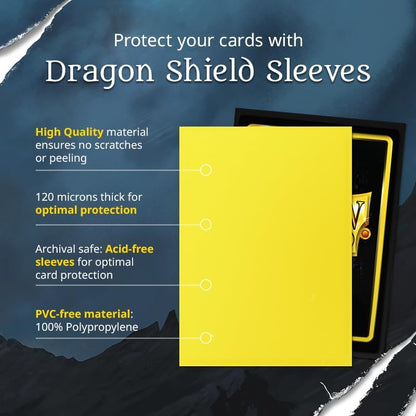 Dragon Shield Sleeves: Standard Matte - 100 CT | Compatible with Pokemon, Flesh & Blood, One Piece & Magic the Gathering