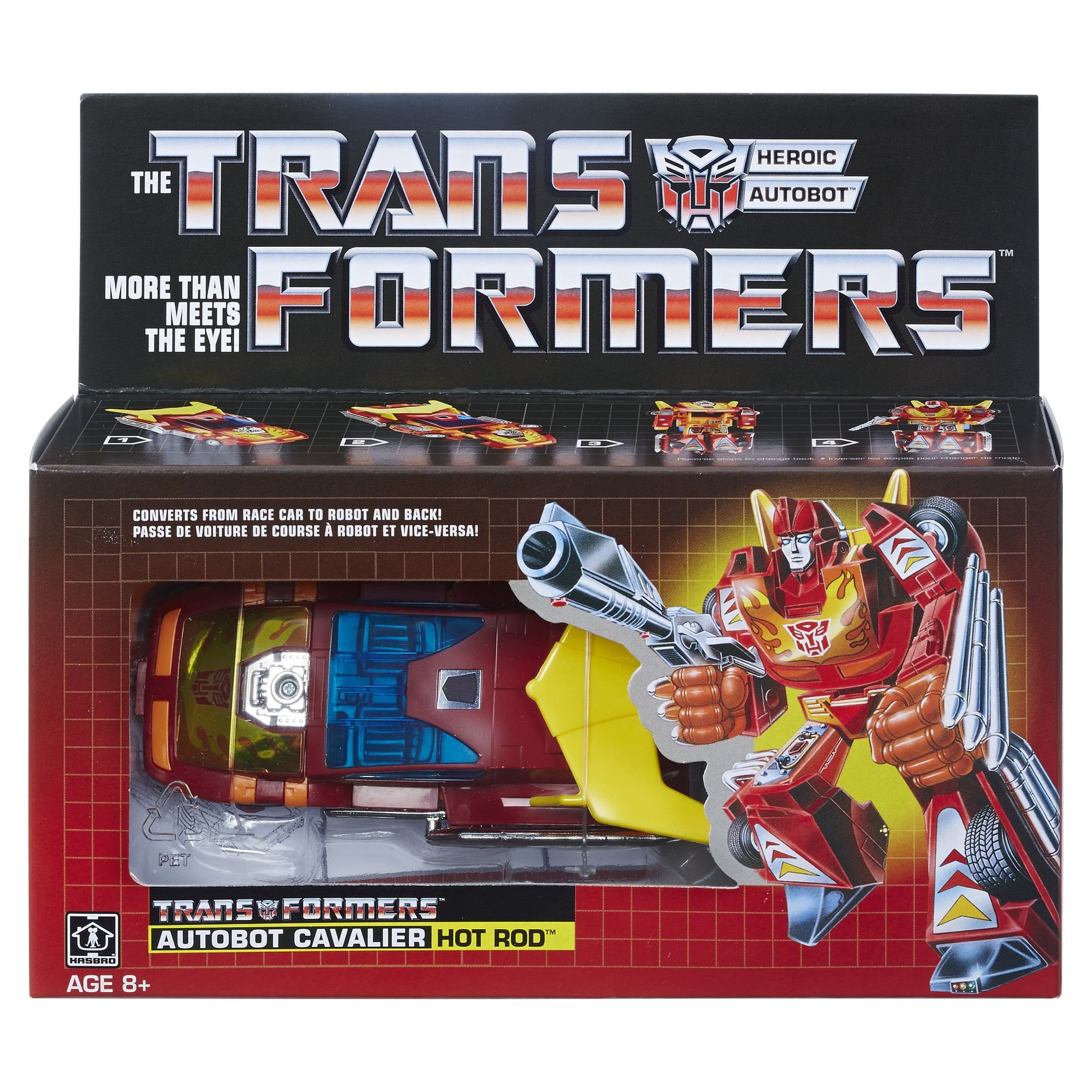 トランスフォーマー AUTOBOT CAVALIER HOT ROD ハズブロ Transformers Vintage G1 - Autobot Cavalier Hot Rod Action Figure