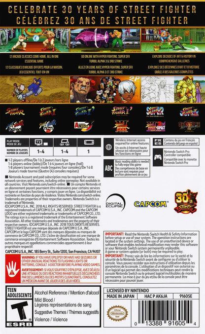 Street Fighter: 30th Anniversary Collection (Nintendo Switch, 2018)