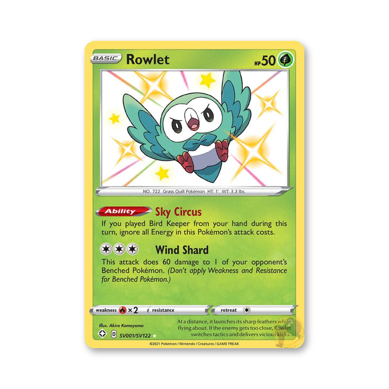 Rowlet - SV001/SV122 (Shining Fates: Shiny Vault)