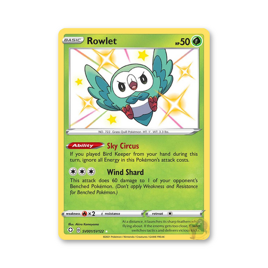 Rowlet - SV001/SV122 (Shining Fates: Shiny Vault)
