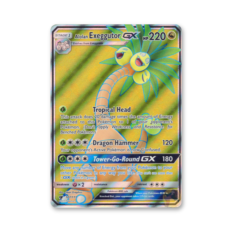 Alolan Exeggutor GX (Full Art) - 107/111 (Crimson Invasion)