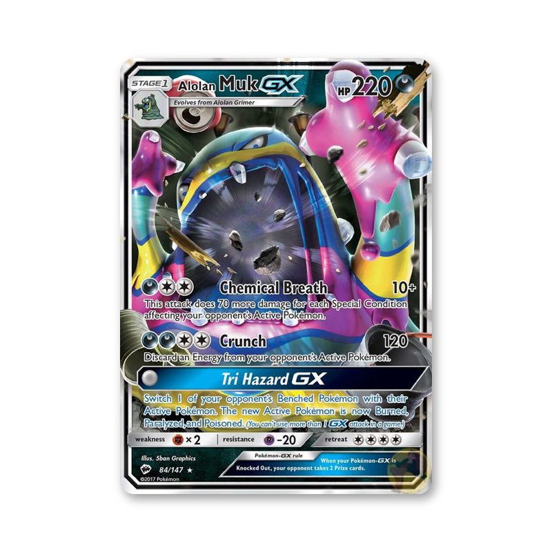 Alolan Muk GX - 84/147 (Burning Shadows)