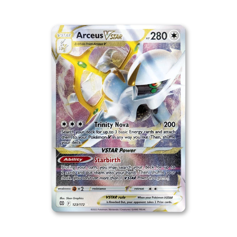Arceus VSTAR (Metal Card) - 123/172 (Miscellaneous Cards & Products)