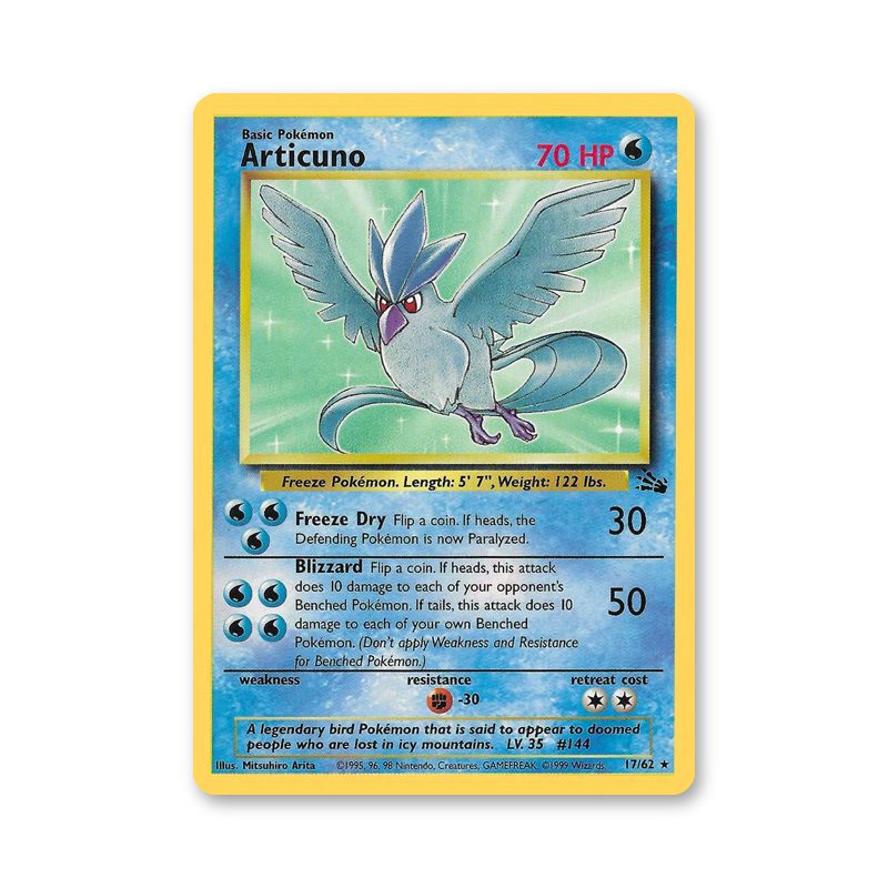 Articuno - 02/62 (Fossil Unlimited)