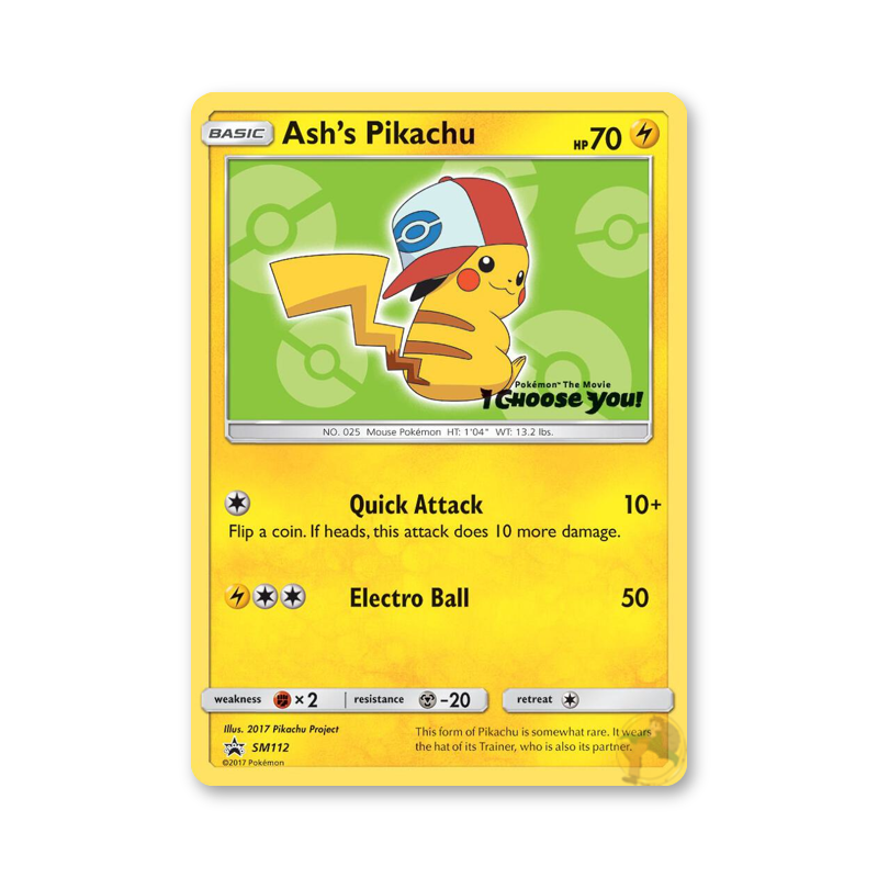 Ash's Pikachu - SM112 (Sun & Moon Promos)