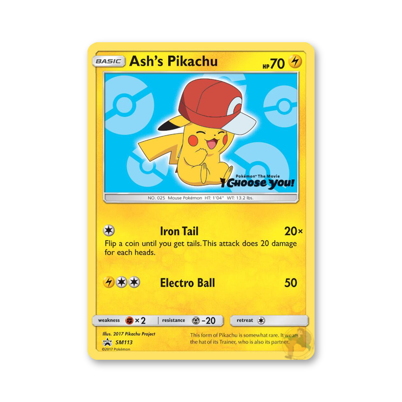 Ash's Pikachu - SM113 (Sun & Moon Promos)