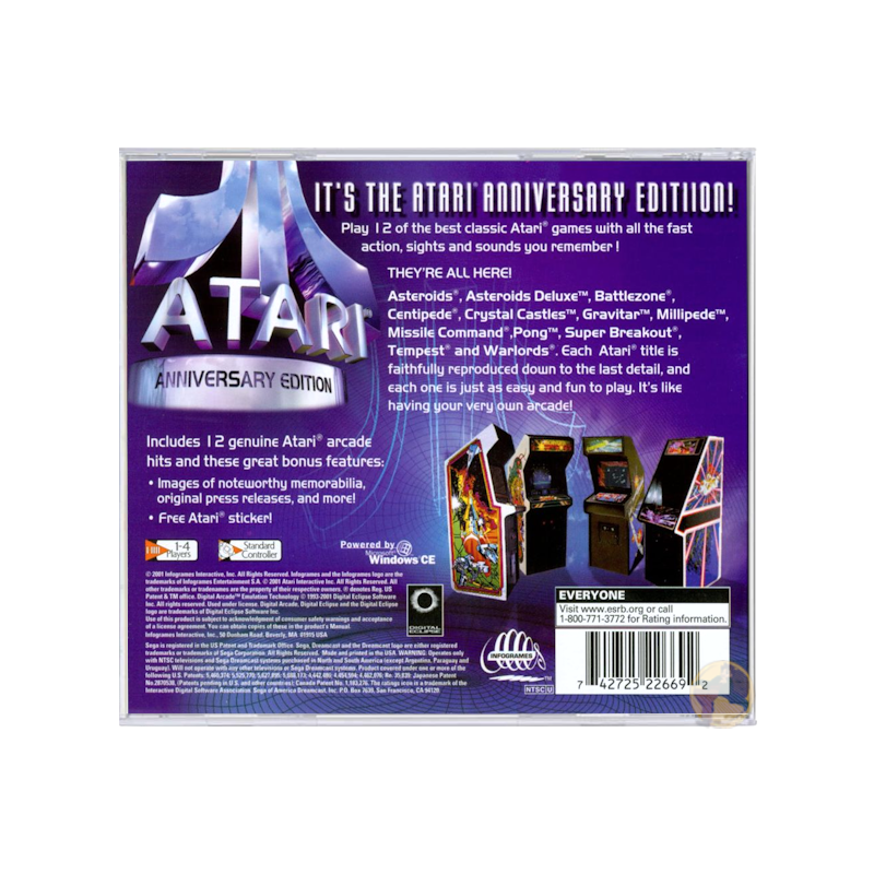 Atari Anniversary Edition (Sega Dreamcast)