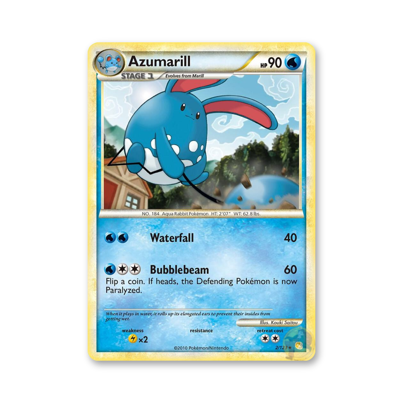 Azumarill - 2/123 (HeartGold & SoulSilver)