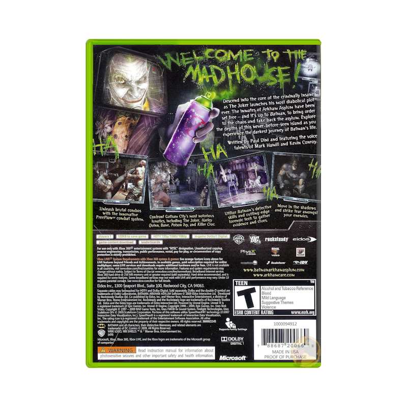 Batman: Arkham Asylum (Xbox 360)